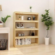 Detailed information about the product Book Cabinet/Room Divider 100x30x135.5 Cm Solid Pine Wood.