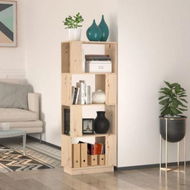 Detailed information about the product Book Cabinet/Room Divider 51x25x132 Cm Solid Wood Pine.