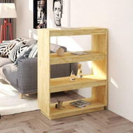 Detailed information about the product Book Cabinet/Room Divider 80x35x103 Cm Solid Pine Wood.