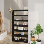 Detailed information about the product Book Cabinet/Room Divider Black 100x30x198 cm Engineered wood