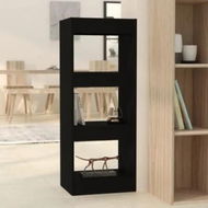 Detailed information about the product Book Cabinet/Room Divider Black 40x30x103 cm Engineered Wood