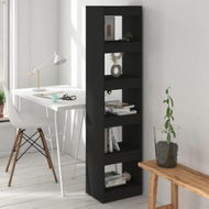 Detailed information about the product Book Cabinet/Room Divider Black 40x30x166 Cm