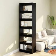 Detailed information about the product Book Cabinet/Room Divider Black 60x30x198 cm