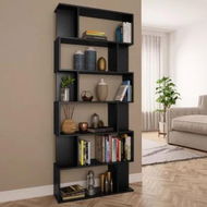 Detailed information about the product Book Cabinet/Room Divider Black 80x24x192 cm Chipboard