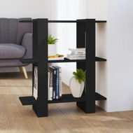 Detailed information about the product Book Cabinet/room Divider Black 80x30x87 Cm.