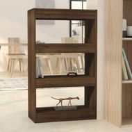 Detailed information about the product Book Cabinet/Room Divider Brown Oak 60x30x103 Cm Engineered Wood.