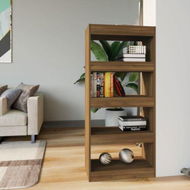 Detailed information about the product Book Cabinet/Room Divider Brown Oak 60x30x135 Cm Engineered Wood.