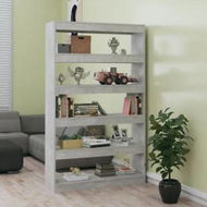 Detailed information about the product Book Cabinet/Room Divider Concrete Grey 100x30x166 cm