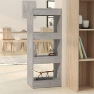 Detailed information about the product Book Cabinet/Room Divider Concrete Grey 40x30x103 Cm Engineered Wood.