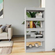 Detailed information about the product Book Cabinet/Room Divider Concrete Grey 60x30x135 Cm Engineered Wood.