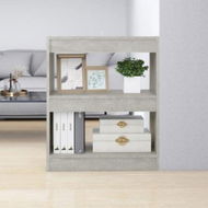 Detailed information about the product Book Cabinet/Room Divider Concrete Grey 60x30x72 Cm