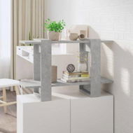 Detailed information about the product Book Cabinet/Room Divider Concrete Grey 80x30x51 Cm