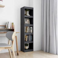 Detailed information about the product Book Cabinet/Room Divider Gray 40x30x167.5 Cm Solid Pine Wood