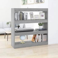 Detailed information about the product Book Cabinet/Room Divider Grey Sonoma 100x30x103 cm