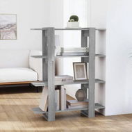 Detailed information about the product Book Cabinet/Room Divider Grey Sonoma 100x30x123.5 Cm