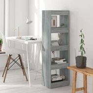 Detailed information about the product Book Cabinet/Room Divider Grey Sonoma 40x30x135 Cm