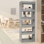 Detailed information about the product Book Cabinet/Room Divider Grey Sonoma 60x30x166 Cm Engineered Wood.