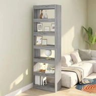 Detailed information about the product Book Cabinet/Room Divider Grey Sonoma 60x30x198 cm