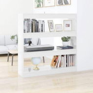 Detailed information about the product Book Cabinet/Room Divider High Gloss White 100x30x103 Cm