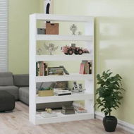 Detailed information about the product Book Cabinet/Room Divider High Gloss White 100x30x166 cm