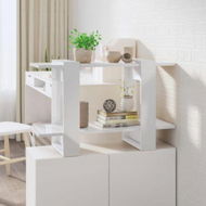 Detailed information about the product Book Cabinet/Room Divider High Gloss White 80x30x51 Cm