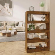 Detailed information about the product Book Cabinet/Room Divider Smoked Oak 80x30x135 Cm Engineered Wood.