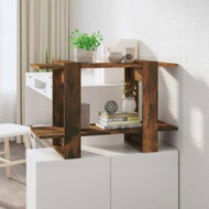 Detailed information about the product Book Cabinet/Room Divider Smoked Oak 80x30x51 Cm