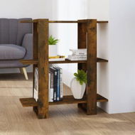 Detailed information about the product Book Cabinet/Room Divider Smoked Oak 80x30x87cm