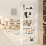 Detailed information about the product Book Cabinet/Room Divider White 60x30x166 cm Engineered Wood