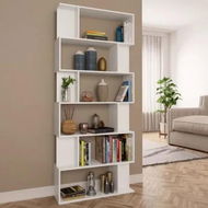 Detailed information about the product Book Cabinet/Room Divider White 80x24x192 cm Chipboard