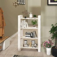 Detailed information about the product Book Cabinet/Room Divider White 80x35x125 Cm Solid Wood Pine.