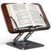 Book Stand for Reading, Adjustable Book Holder, 360 Degree Rotating Bases with Pen Slot, Book Holder for Magazines, Tablets, Laptops. Available at Crazy Sales for $34.95