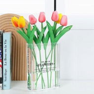 Detailed information about the product Book Vase for Flowers,Book Lovers Gifts,Aesthetic Room Decor Cute Flower Vase,Office Decor (Clear)