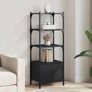 Detailed information about the product Bookcase 3-Tier Black 41x30x109.5 cm Engineered Wood