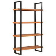 Detailed information about the product Bookcase 4-Tier 110x40x180 cm Solid Wood Acacia and Iron