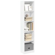 Detailed information about the product Bookcase White 40x24x176 cm Engineered Wood