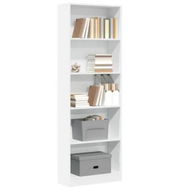Detailed information about the product Bookcase White 60x24x176 cm Engineered Wood