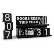 Detailed information about the product Books Read This Year Tracker, 3D Printed Book Counter for Reading Goal Display, Book Counter Sign Up to 999 Books, Reading Challenge Gift for Readers