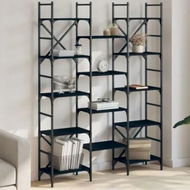 Detailed information about the product Bookshelf Black 127.5x28.5x172.5 cm Engineered Wood