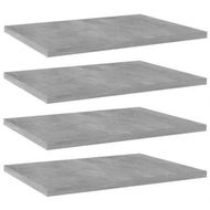 Detailed information about the product Bookshelf Boards 4 pcs Concrete Grey 40x30x1.5 cm Engineered Wood