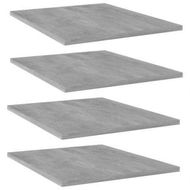 Detailed information about the product Bookshelf Boards 4 Pcs Concrete Grey 40x50x1.5 Cm Engineered Wood.