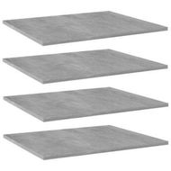 Detailed information about the product Bookshelf Boards 4 Pcs Concrete Grey 60x50x1.5 Cm Engineered Wood.