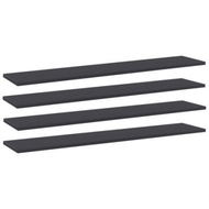 Detailed information about the product Bookshelf Boards 4 Pcs Grey 100x20x1.5 Cm Engineered Wood.