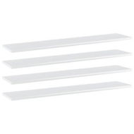 Detailed information about the product Bookshelf Boards - 4 Pcs High Gloss White 100x20x1.5 Cm Engineered Wood.