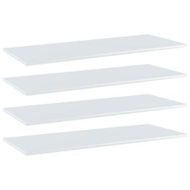 Detailed information about the product Bookshelf Boards 4 Pcs High Gloss White 100x40x1.5 Cm Engineered Wood.