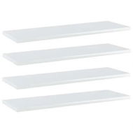 Detailed information about the product Bookshelf Boards 4 pcs High Gloss White 60x20x1.5 cm Engineered Wood