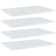 Detailed information about the product Bookshelf Boards - 4 Pcs High Gloss White 60x40x1.5 Cm Engineered Wood.