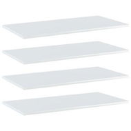 Detailed information about the product Bookshelf Boards - 4 Pcs High Gloss White 80x40x1.5 Cm Engineered Wood.