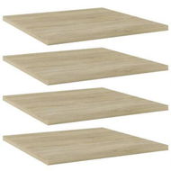 Detailed information about the product Bookshelf Boards 4 Pcs Sonoma Oak 40x40x1.5 Cm Engineered Wood.