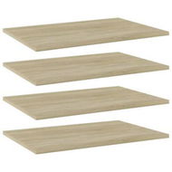 Detailed information about the product Bookshelf Boards 4 Pcs Sonoma Oak 60x40x1.5 Cm Engineered Wood.